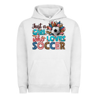 Pigment Lunar Rock just a girl who loves soccer Urban Hoodie - HRA Design Shop