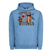 Pigment Pebble Blue drink up witches Urban Hoodie - CowhideDigitalArt