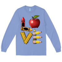 Colony Blue love teacher Long Sleeve Tee - BarkalooDesign