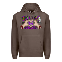 Coffee this girl loves halloween Premium Hoodie - CowhideDigitalArt