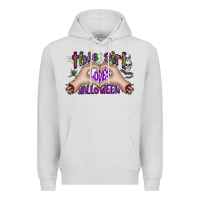 Dove Grey this girl loves halloween Premium Hoodie - CowhideDigitalArt