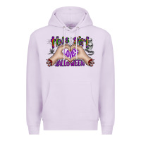 Lilac this girl loves halloween Premium Hoodie - CowhideDigitalArt