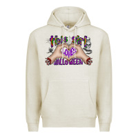 Oatmeal Heather this girl loves halloween Premium Hoodie - CowhideDigitalArt
