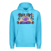 Ocean Blue this girl loves halloween Premium Hoodie - CowhideDigitalArt