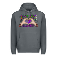 Rock this girl loves halloween Premium Hoodie - CowhideDigitalArt