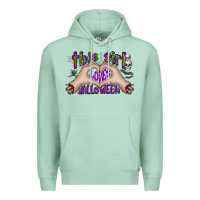 Seafoam this girl loves halloween Premium Hoodie - CowhideDigitalArt