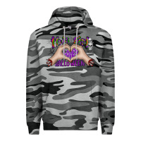 Slate Camo this girl loves halloween Premium Hoodie - CowhideDigitalArt