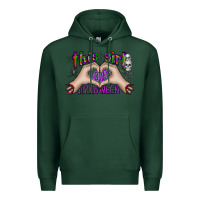 Sports Green this girl loves halloween Premium Hoodie - CowhideDigitalArt