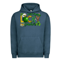 Pigment Midnight Navy St. Patrick's Day one lucky teacher Urban Hoodie - Neo Western