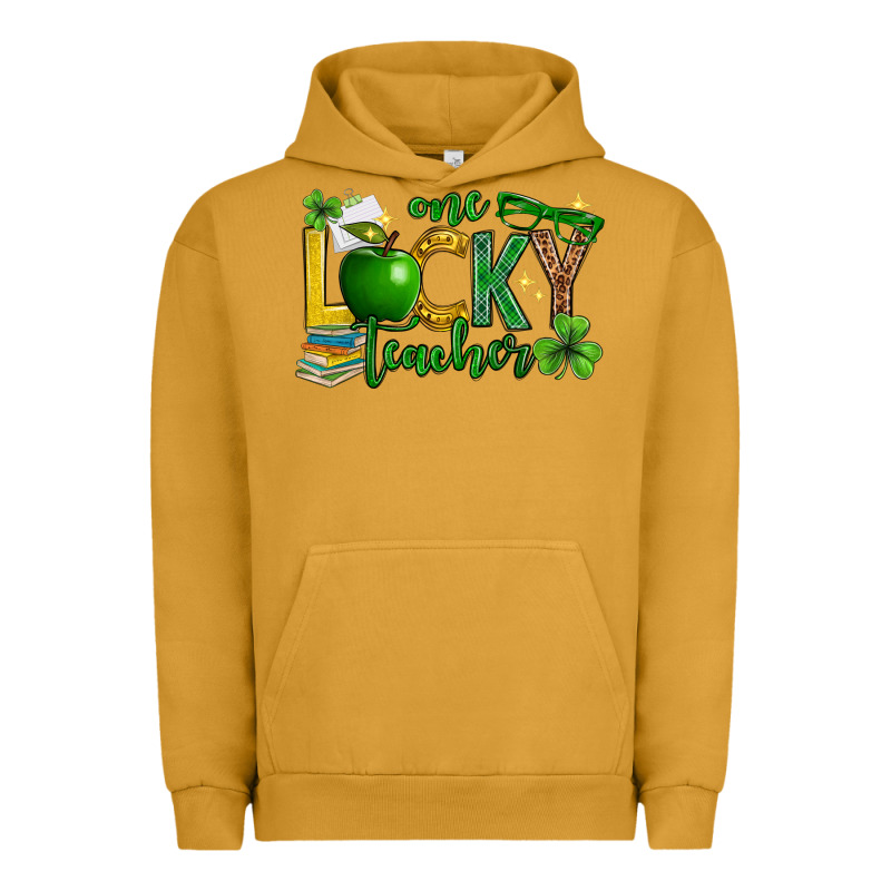 St. Patrick's Day One Lucky Teacher Urban Hoodie by Neo Western | Teevron