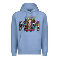 Colony Blue autism mom 2 Premium Hoodie - SublimationCraftShop
