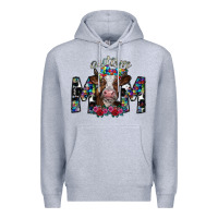 Heather Grey autism mom 2 Premium Hoodie - SublimationCraftShop