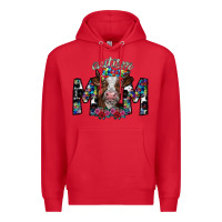 Red autism mom 2 Premium Hoodie - SublimationCraftShop
