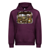 Mauve Wine wild west Urban Hoodie - SublimationCraftShop