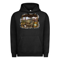 Pigment Black wild west Urban Hoodie - SublimationCraftShop
