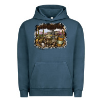 Pigment Midnight Navy wild west Urban Hoodie - SublimationCraftShop