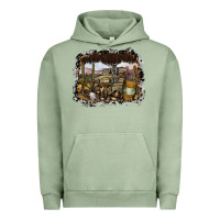 Pigment Oil Green wild west Urban Hoodie - SublimationCraftShop