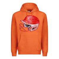 Carrot red softball helmet fa element Premium Hoodie - FaDigitalArtStudio