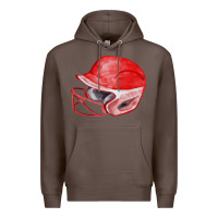 Coffee red softball helmet fa element Premium Hoodie - FaDigitalArtStudio