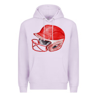 Lilac red softball helmet fa element Premium Hoodie - FaDigitalArtStudio