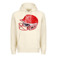Sandshell red softball helmet fa element Premium Hoodie - FaDigitalArtStudio