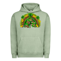 Pigment Oil Green St. Patrick's Day rainbow Urban Hoodie - Neo Western