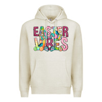 Oatmeal Heather Easter vibes Easter Day Premium Hoodie - Neo Western