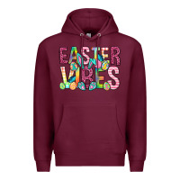 Burgundy Easter vibes Easter Day Premium Hoodie - Neo Western