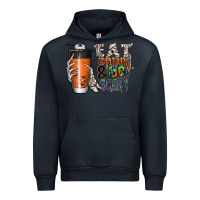 Navy Eat drink be scary Urban Hoodie - CowhideDigitalArt