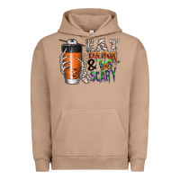 Pigment Burro Eat drink be scary Urban Hoodie - CowhideDigitalArt