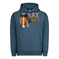 Pigment Midnight Navy Eat drink be scary Urban Hoodie - CowhideDigitalArt