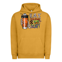 Pigment Peanut Butter Eat drink be scary Urban Hoodie - CowhideDigitalArt