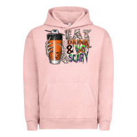 Pigment Salmon Eat drink be scary Urban Hoodie - CowhideDigitalArt