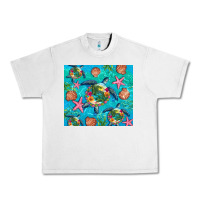 Lunar Rock Turtle summer seashells starfish seaweed Urban Heavy Tee - Artiststas