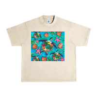 Sandshell Turtle summer seashells starfish seaweed Urban Heavy Tee - Artiststas