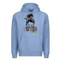 Colony Blue autism mom Premium Hoodie - SublimationCraftShop