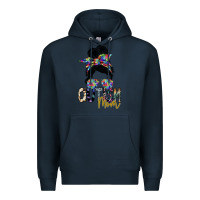 Navy autism mom Premium Hoodie - SublimationCraftShop