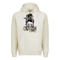 Oatmeal Heather autism mom Premium Hoodie - SublimationCraftShop