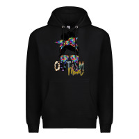 Black autism mom Premium Hoodie - SublimationCraftShop