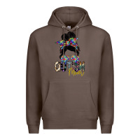Coffee autism mom Premium Hoodie - SublimationCraftShop