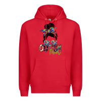 Red autism mom Premium Hoodie - SublimationCraftShop