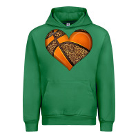 Emerald basketball heart Urban Hoodie - HRA Design Shop