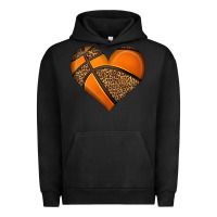 Pigment Black basketball heart Urban Hoodie - HRA Design Shop
