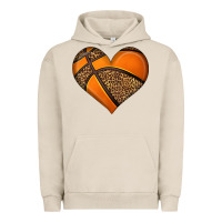 Pigment French Oak basketball heart Urban Hoodie - HRA Design Shop