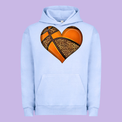 Basketball Heart Urban Hoodie Designed By Hra Design Shop
