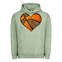Pigment Oil Green basketball heart Urban Hoodie - HRA Design Shop