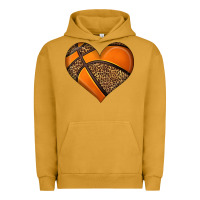 Pigment Peanut Butter basketball heart Urban Hoodie - HRA Design Shop