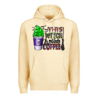 Pina Colada this witch needs coffee Premium Hoodie - CowhideDigitalArt
