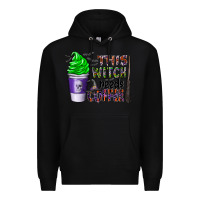 Black this witch needs coffee Premium Hoodie - CowhideDigitalArt