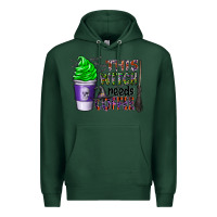 Sports Green this witch needs coffee Premium Hoodie - CowhideDigitalArt